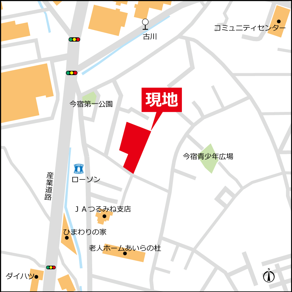 茅ヶ崎市今宿 map 拡大 20251003 枠有