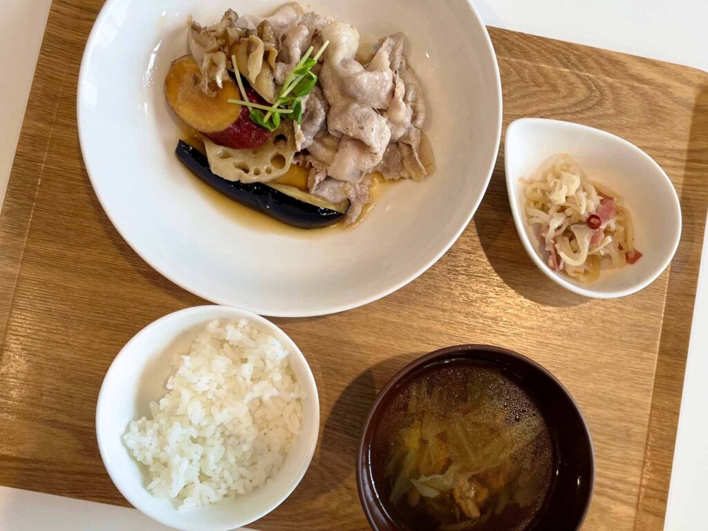 豚しゃぶ＆野菜の揚げびたし